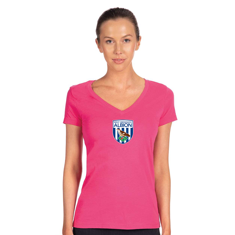 Women's West Bromwich Albion Soccer  Next Level V-Neck T-Shirt